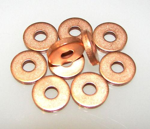 Tattoo Machine 100 #8 Copper Spring Deck Washers, Binder