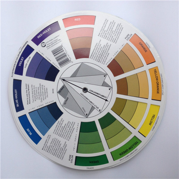 10x Tattoo Pigment Color Wheel Chart Supplies Art Paper Mix Studio Helpful Round Tattoo Inks Color Wheels