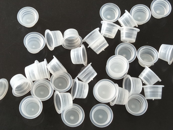 New 1000Pcs/lot Medium Size Tattoo Ink Cups Caps Supply Professional Permanent Tattoo Accessory for Tattoo Machine Plastic