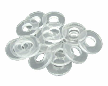 Free Shipping 100pcs 3mm ACRYLIC CLEAR WASHER tattoo machines parts custom washer 5/16 for coils handmade frame