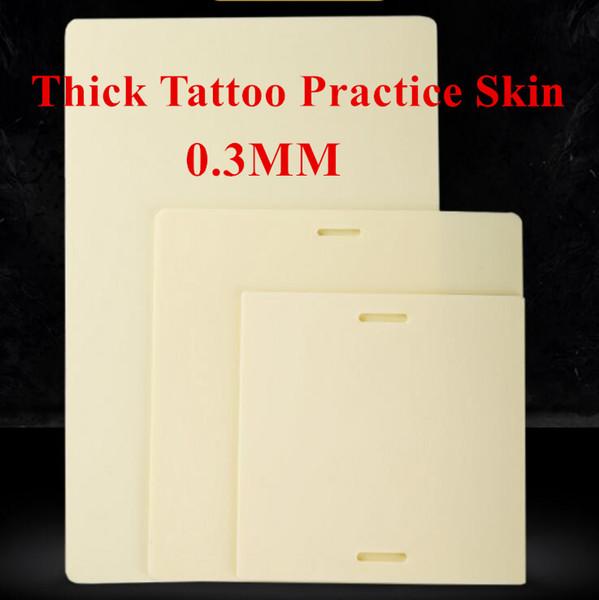 3 PCS/LOT High Quliaty Thick Tattoo Practice Skin Soft Silicone Rubber 3MM Extra Thicken with Arm Strap For Tattoo Supply