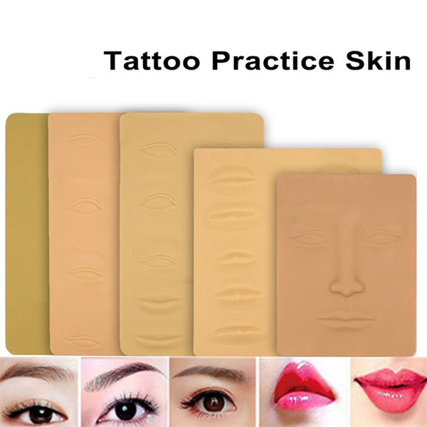 Silicone Tattoo Practice Skin 3D Soft Artificial Skin For Face Lip Eye Lip Permanent Makeup Tattoo Supply Beginners