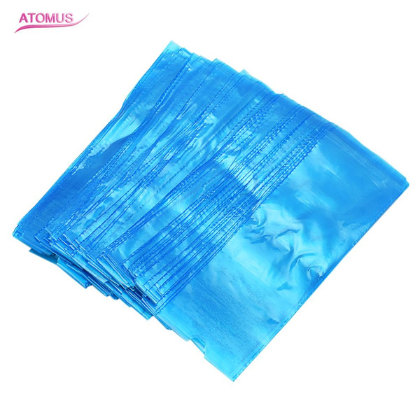 200pcs Safety Disposable Hygiene Plastic Clear Blue Tattoo pen Cover Bags Tattoo Machine Pen Cover Bag Clip Cord Sleeve Tattoo Pen