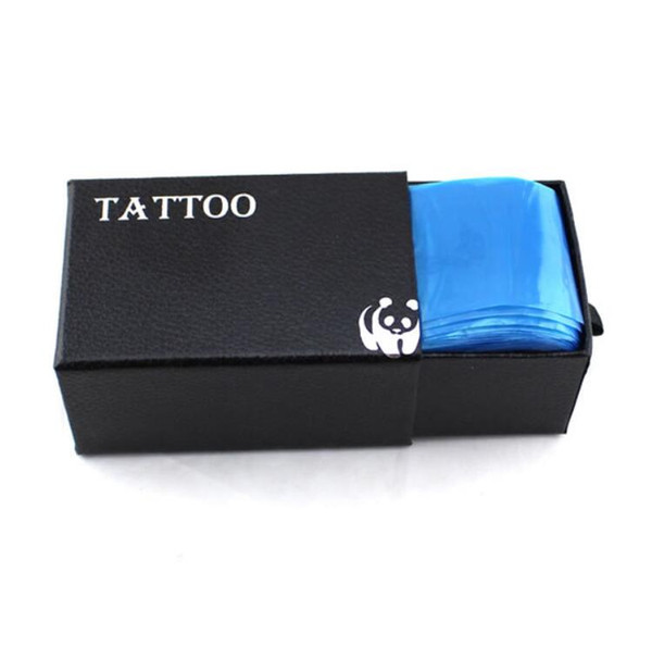 100Pcs/pack Tattoo Clip Cord Sleeves Bags Supply Disposable Covers Bags for Tattoo Machine Professional Tattoo Accessory Blue