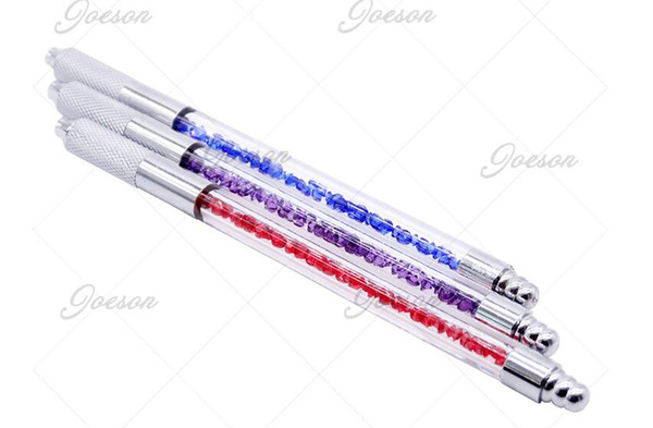 Crystal Manual Eyebrow Tattoo Pen Available Used For 3D Embroidery Permanent Makeup Eyebrow