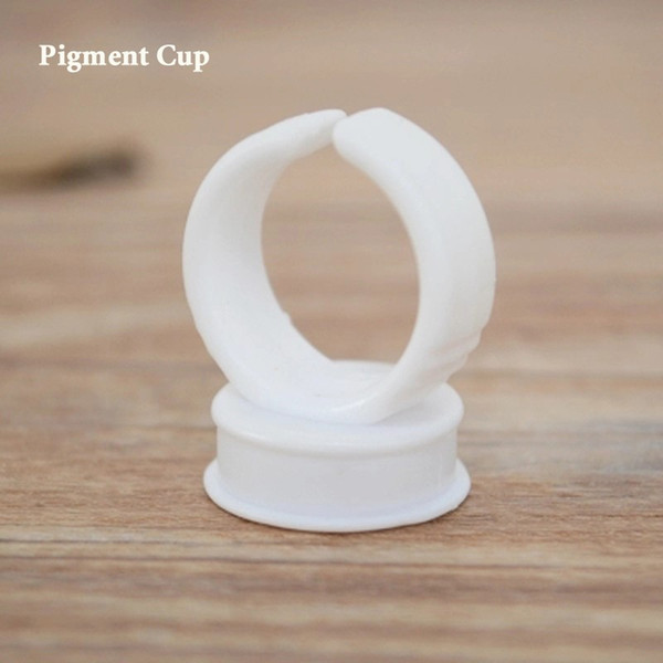 1000pcs microblading pigment ring cup holder Disposable permanent makeup ink cup as microblading accesories