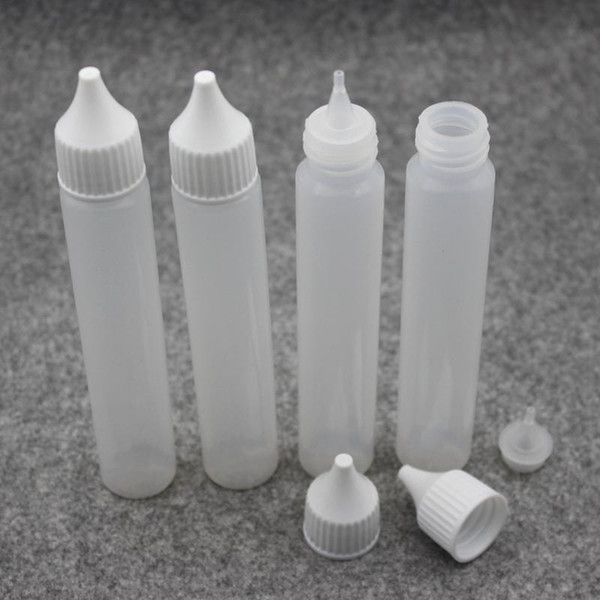 200Pcs Tattoo Accessories Unicorn Long Slim Dropper Henna Tattoo Plastic Bottle WIth Nozzle Applicator Drawing Ecig Bottle 30ML