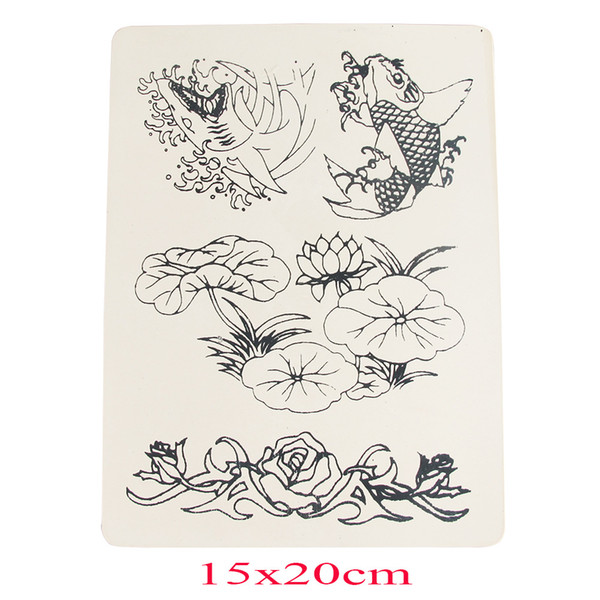 Newtd Small Tattoo Special Silicone Practice Skin Simulation Tattoo Practice in Pattern 1 Dozen for Beginner