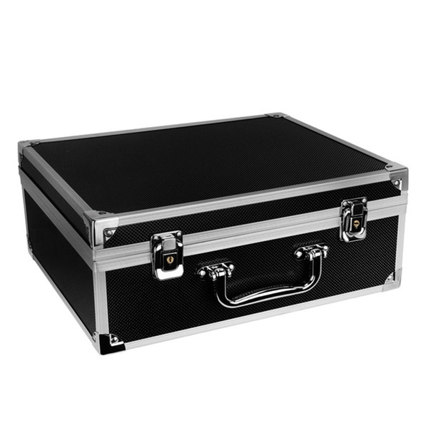 Tattoo Kits Microblading Case Aluminium Alloy + Leather Professional Suitcase Microblading Kit Empty Carry Box Tattoo Equipment with Lock