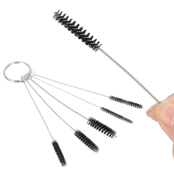 5Pcs/Set Tattoo Machine Tube Airbrush Needle Mouth Spray Grips Nozzle Tip Cleaning Brush Piercing Repair Tool Kits