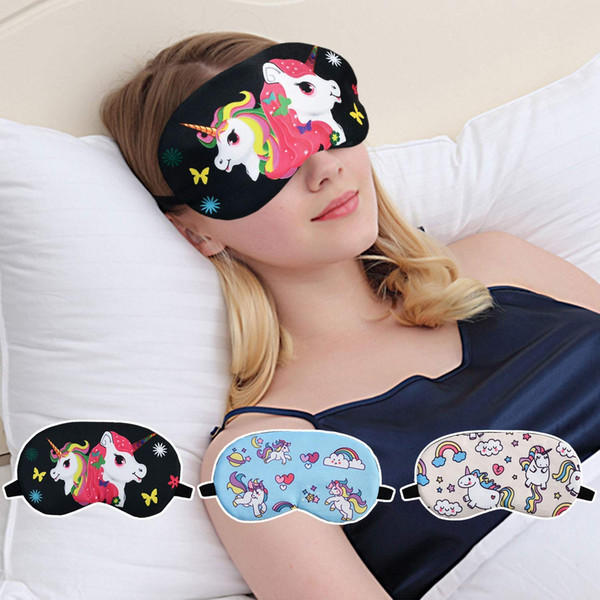 5 Style Unicorn Sleeping Mask Blindfold Sleep Mask Eye Mask Cover for Men Women Kids