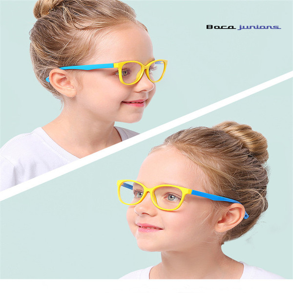 Baby Anti-blue Light Silicone Glasses Children's Frame Glasses Goggles Plain Soft Children Eye Fame Eywear Fashion E0013