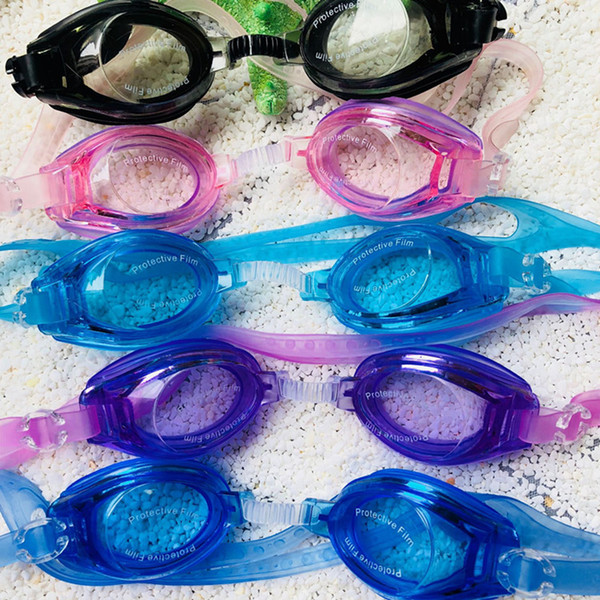 Children Kids Boys Girls Antifog Waterproof High Definition Swimming Goggles Diving Glasses With Earplugs Swim Eyewear Silicone dropshipping