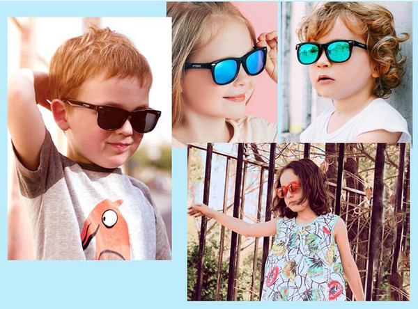 Wholesale 2018 new children, retro toads, outdoor fashion brand sunglasses, polarized glasses.free shipping