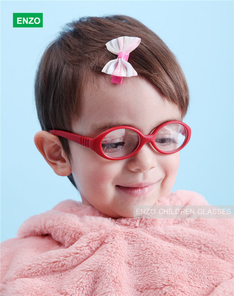 Italian Flexible No Screw Girls Glasses with Cord Size 41mm, Boys Glasses & Strap, Children Eyeglasses, Bendable Baby Eyeglasses