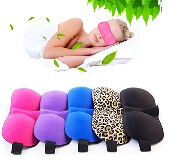 3D Eye Mask Shade Nap Cover Blindfold Mask 3D Polyester Sponge Eyeshade Sleep Masks for Sleeping Travel Colorful Sleep Masks F0005