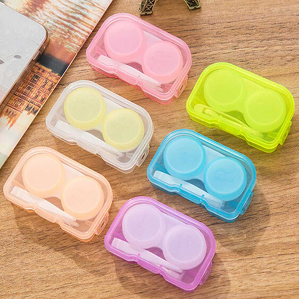 Fashion Best Transparent Pocket Plastic Contact Lens Case Travel Kit Easy Take Container Holder Hot sale