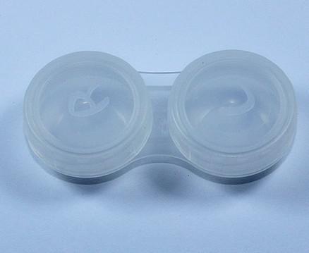 Free Shipping-wholesale 100pcs Contact Lens Case transparent with colors can be chosen contact lens cases