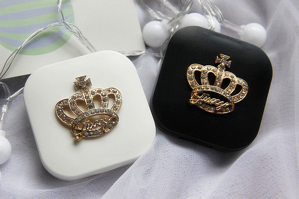 Novel Crown contact lens case Contact Lenses Box Case for Eyewear Accessories Contact Lens Bag Eyewear Cases,Eyewear Accessories