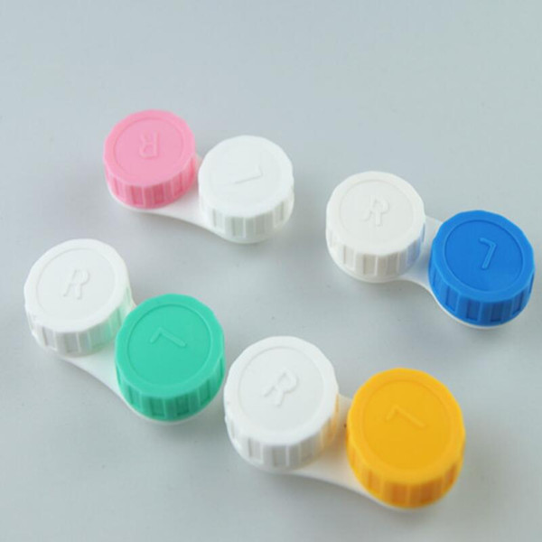 5000 pcs(2500pairs) Contact Lens Case Lovely Colorful Dual Box Double Case Lens Soaking Case Wholesale LX3047