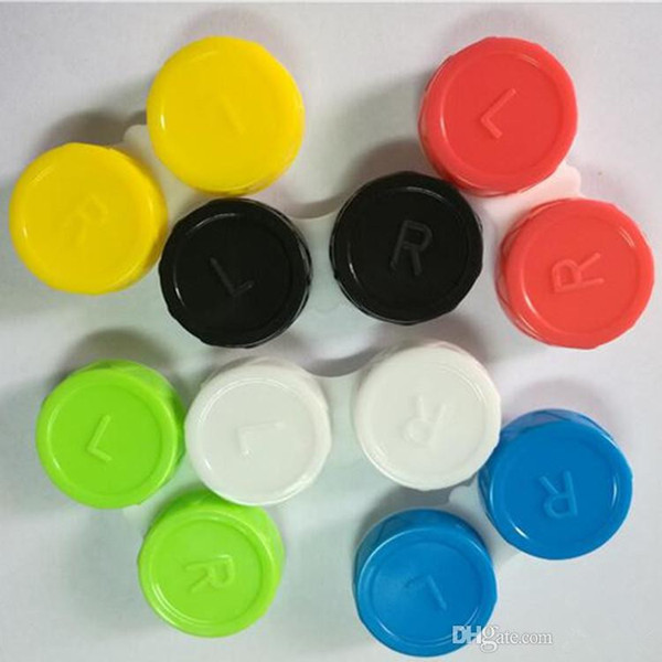 Contact Lens Case Colorful Plastic Contact Lens Container ECO PP Protable Lens Soaking Storage Cases Hot Sale