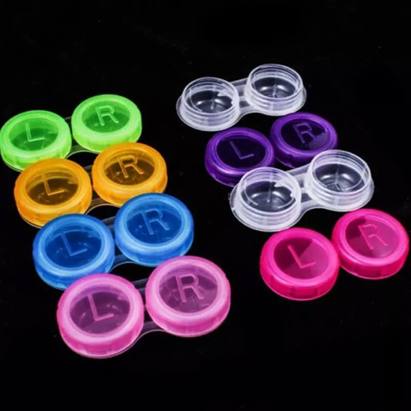 Colorful Case Contact Lenses Box Contact Lens Case,Glasses Color Double-Box, Contact Lens Case Eyewear Accessories