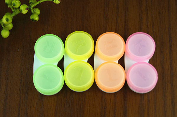 Plain Design Contact Lens Case fresh color contact lens box contact lens Storage Set Travel Kit wa3942