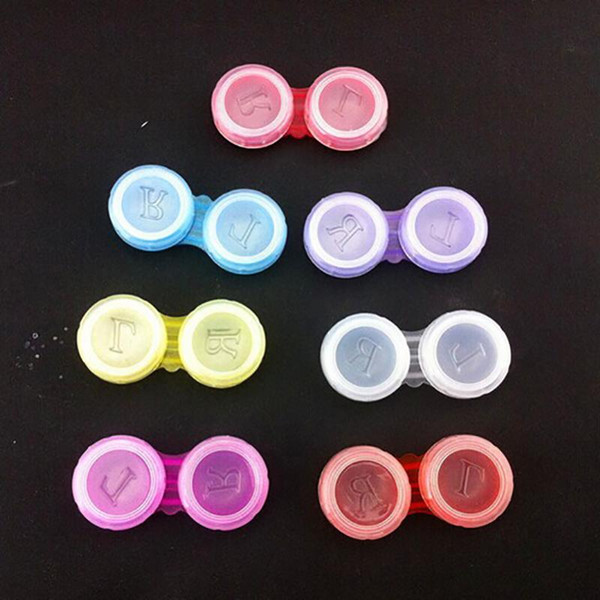 Colorful Case Contact Lenses Box Contact Lens Case,Glasses Color Double-Box, Contact Lens Case Eyewear Accessories