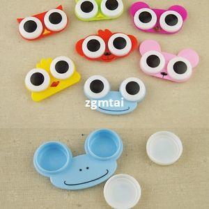 Wholesale -Multi-pattern Cute Lovely Animal Travel Portable Contact Lens Case Box Holder#E801