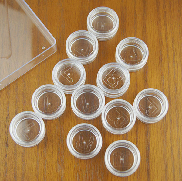 Contact Lens Case Box Case Lens Soaking Case Holder Portable Small Transparent Eyewear Bag Container Clear 12pcs/set