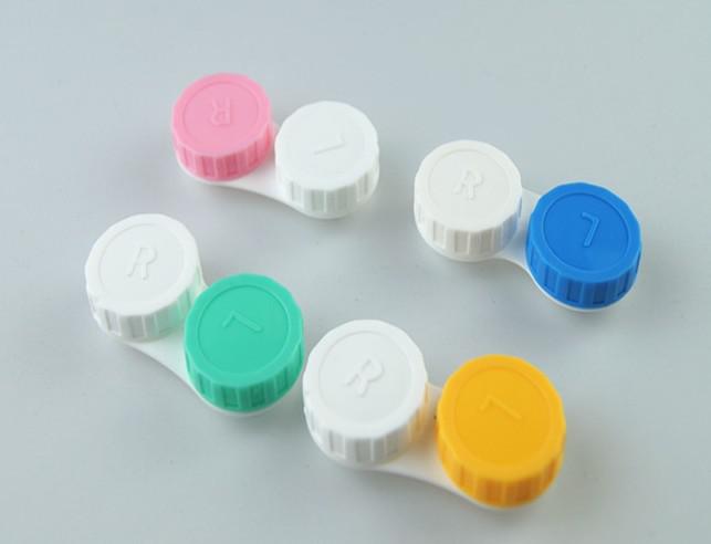 free shipping contact lens case eyeglasses lens case 100pcs good quality shiping