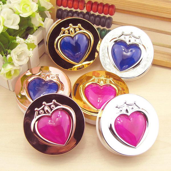 Wholesale Cute Portable Gold Sliver Rose Gold Love Contact Lens Case for Lenses Container Box With Mirror Gift for Lovers