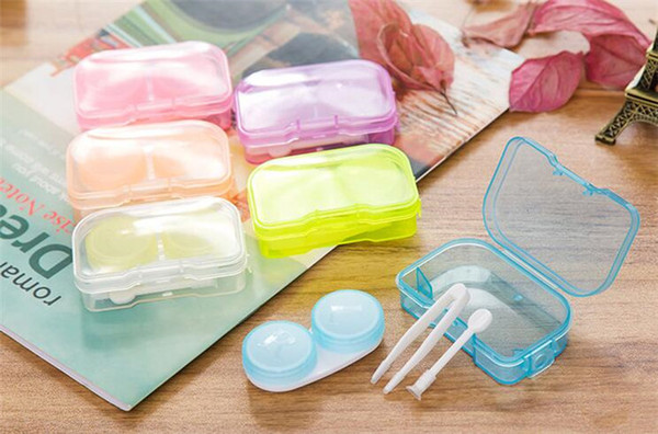 200pcs candy Color Contact Lens Case 6 Color Freshloo Contact Lens Box D974