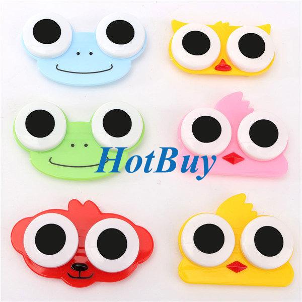 Cute Cartoon Portable Contact Lens Box Case Storage Cleaning Holder #3888