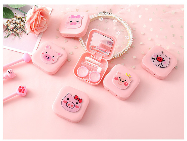 Colorful Case Contact Lenses Box Contact Lens Case,Glasses Color Double-Box, Contact Lens Case Eyewear Accessories