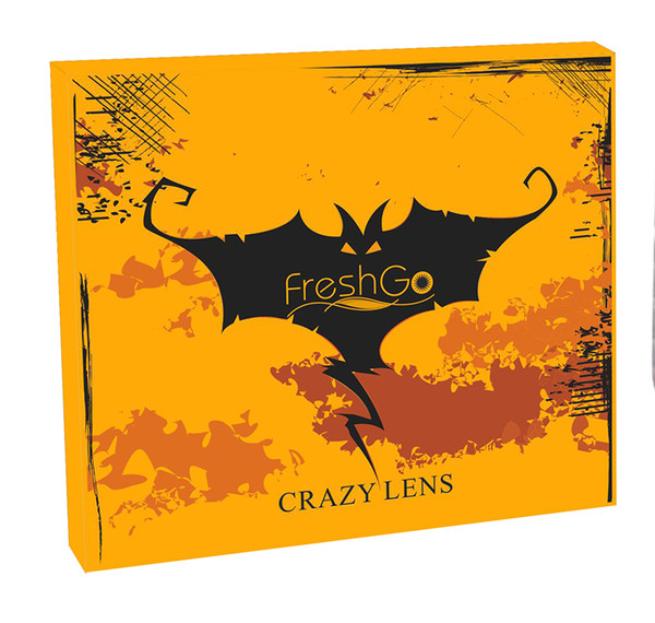 Freshgo Halloween Contacts Package Box Crazy Contact Lens Case