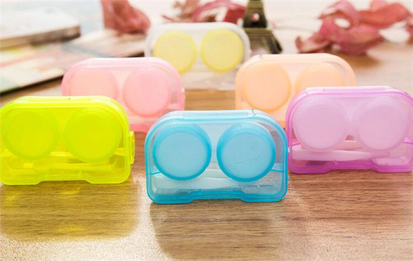 100pcs candy Color Contact Lens Case 6 Color Freshloo Contact Lens Box D974