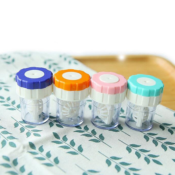 Manually Contact Lens Cleaner Washer Cleaning Lenses Case Contact Lenses Cleaning Device Practical Contact Lens Cleaner Case