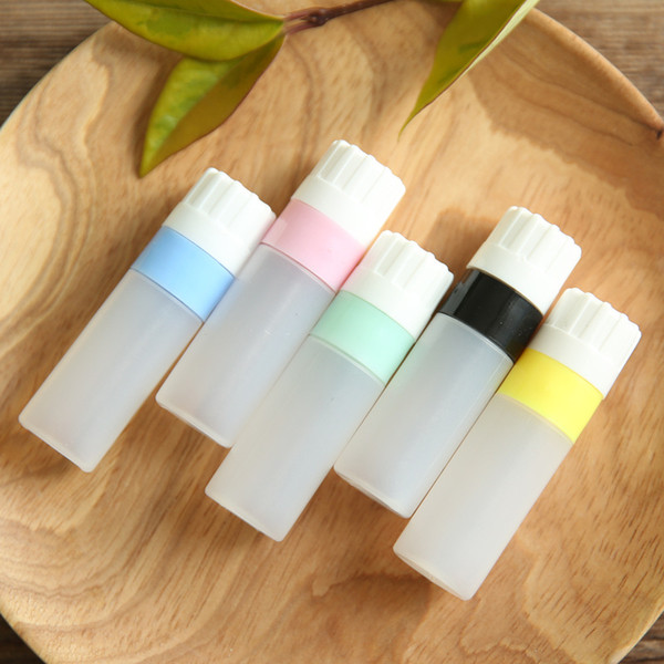 Good Quality 5 colors portable Eyes Dropper Bottle Plastic Liquid Bottle Container For Contact Lens wen5722