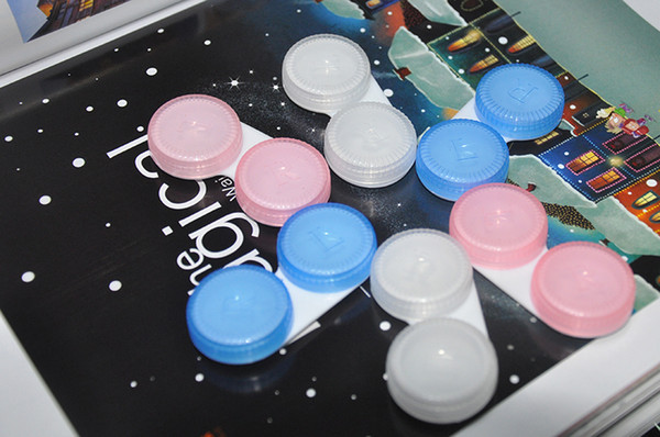 freeshipping plastic contact lenses case