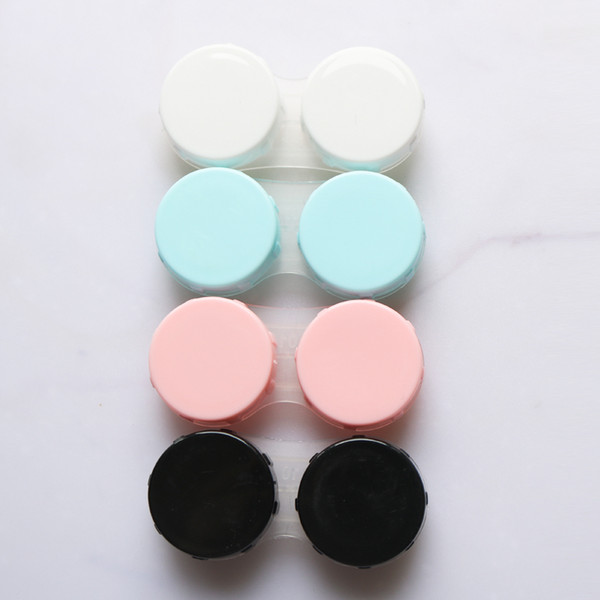 LC06 Candy Color Contact Lens Case Double Case Contact Lenses Accessories Lens Container Soft Contact Lenses Box light travel kit