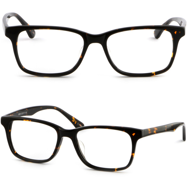 Black Tortoiseshell Square Men Women Plastic Frame Prescription Glasses Sunglasses