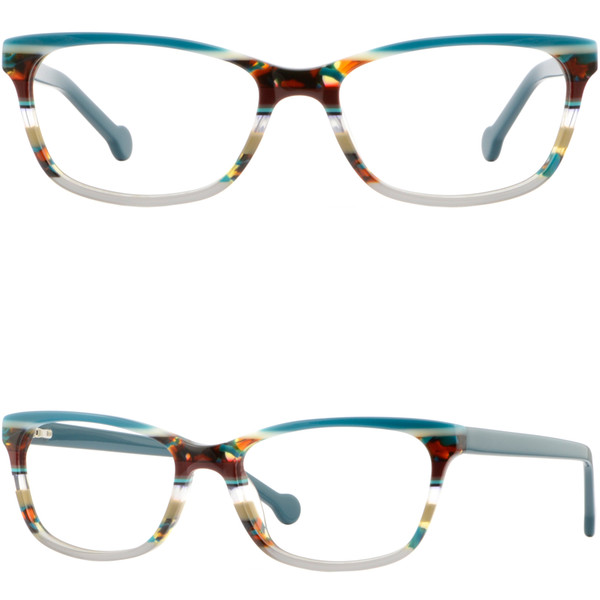 Acetate Plastic Frames Prescription Glasses Spring Hinges Sunglasses Turquoise