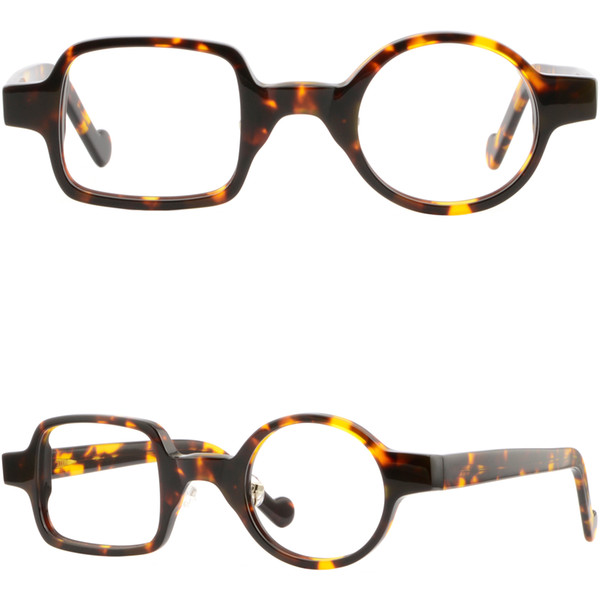 Small Narrow Glasses Frames unconventional asymmetrical Round and Square Glasses