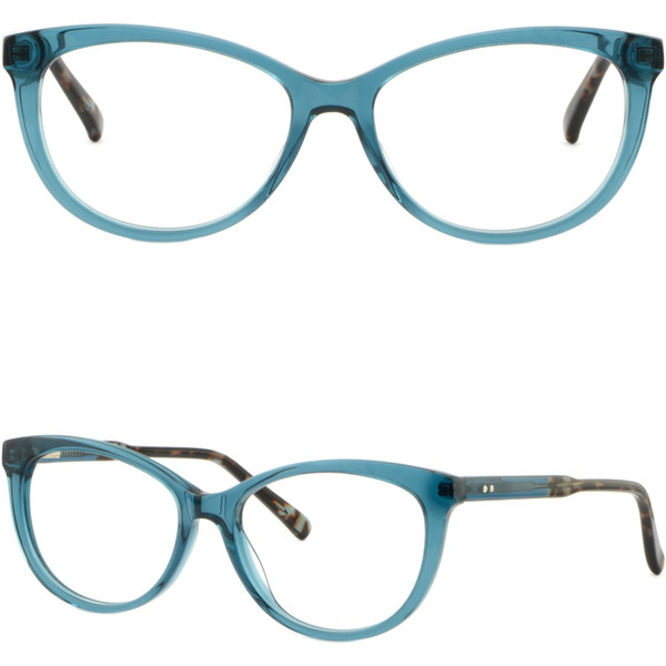 Full Rim Women Acetate Frames Prescription Glasses Sunglasses Blue Spring Hinges