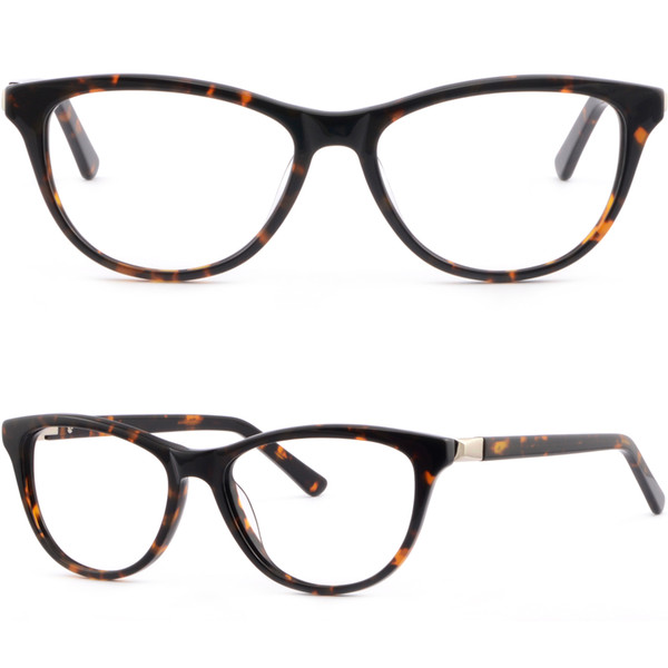 Full Rim Womens Cateye Cat Eye Acetate Plastic Frame Spring Hinges Tortoiseshell