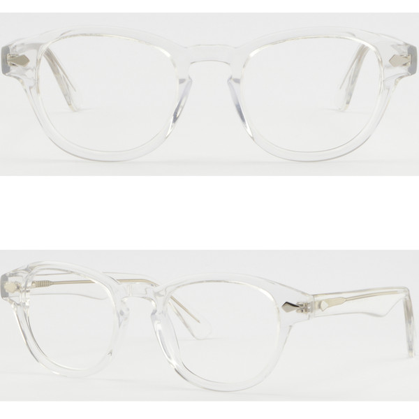 Men's Women's Plastic Frame Clear Transparent Prescription Glasses Spring Hinges