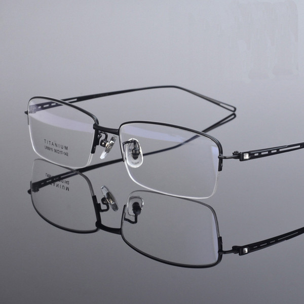 Men Eyeglass Frames Titanium Half Rimless Spectacle Frames LB-8915