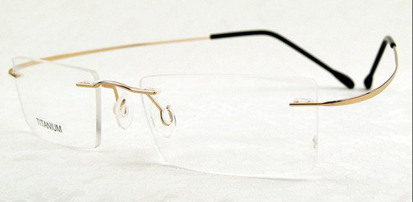Ultra-light 2g B Titanium Eyeglass Frames Men Women Rimless Myopia Glasses Oculos de grau Reading Eyewear Frame Hight Quality 333