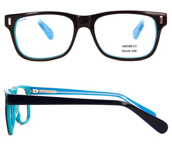 New Arrival fashion Women Men Eyeglasses frames Brown Designer Eye Glasses full-rim Acetate Optical frame Spectacles Frame with Clear Lens